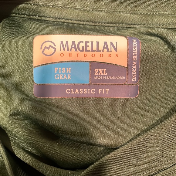 Magellan Shirt Angler Outdoor Pro Classic Fit Size 2XL Mint